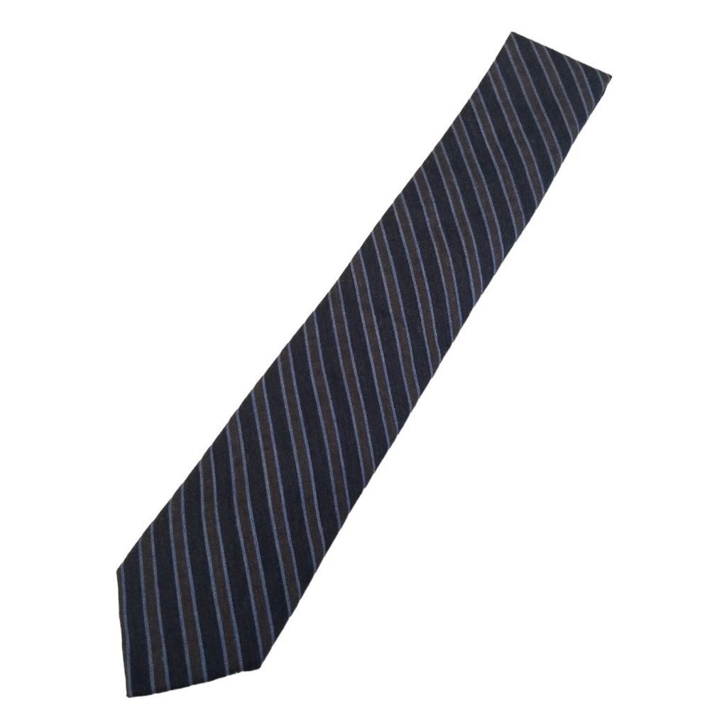 NWT Jos‎ A Bank Men's Neck Tie Brown & Blue Striped